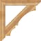 Ekena Millwork Balboa Slat Rough Sawn Bracket w/ Offset Brace, Western Red Cedar, 8"W x 48"D x 48"H BKT0806X48X48BOA06RWR - alternate 3